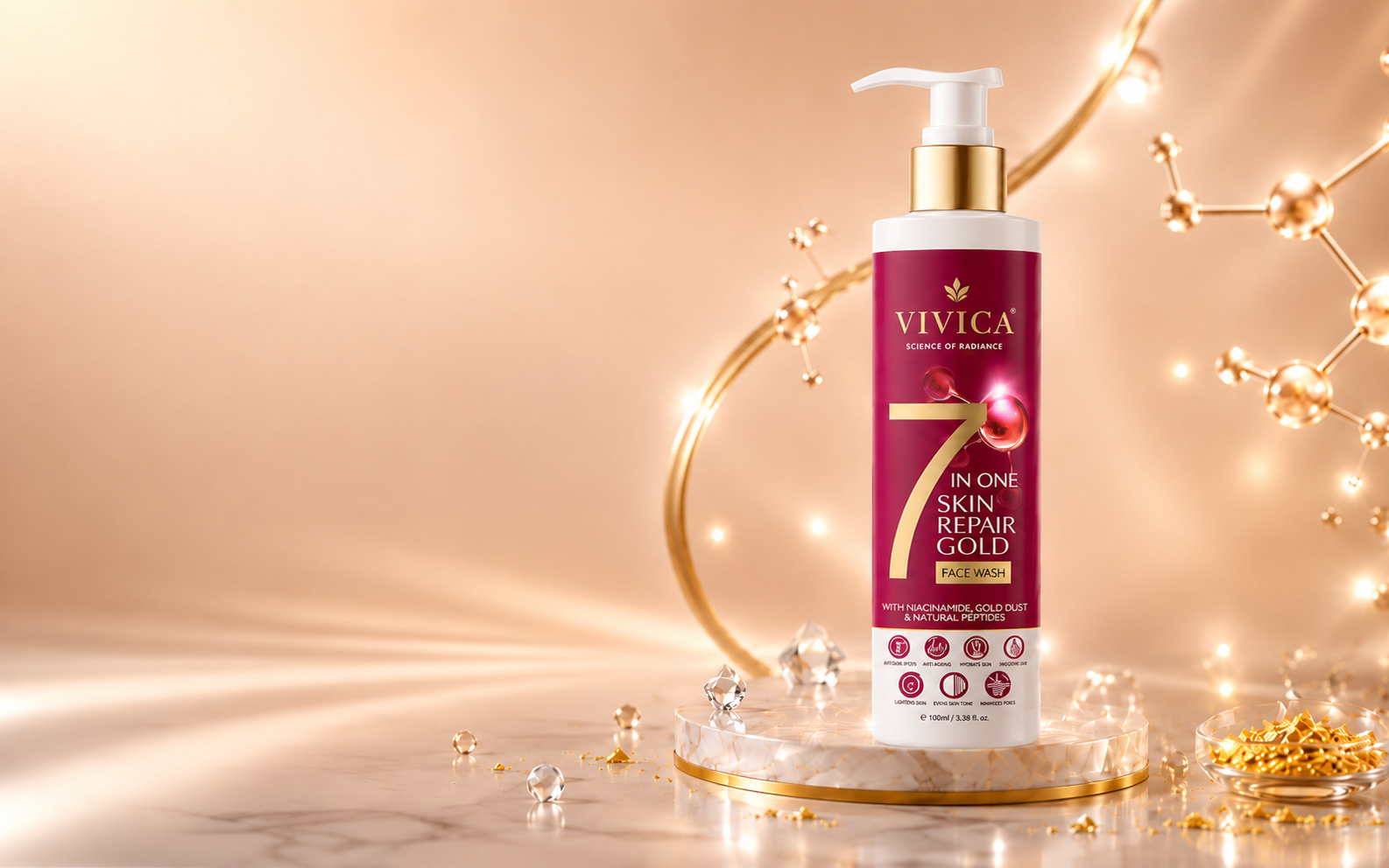 7 in 1 Skin Repair Gold Face Wash