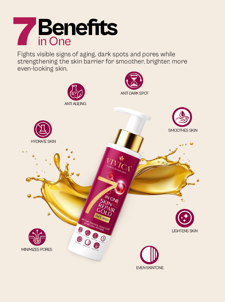 Vivica 7 in One Skin Repair Gold Face Wash